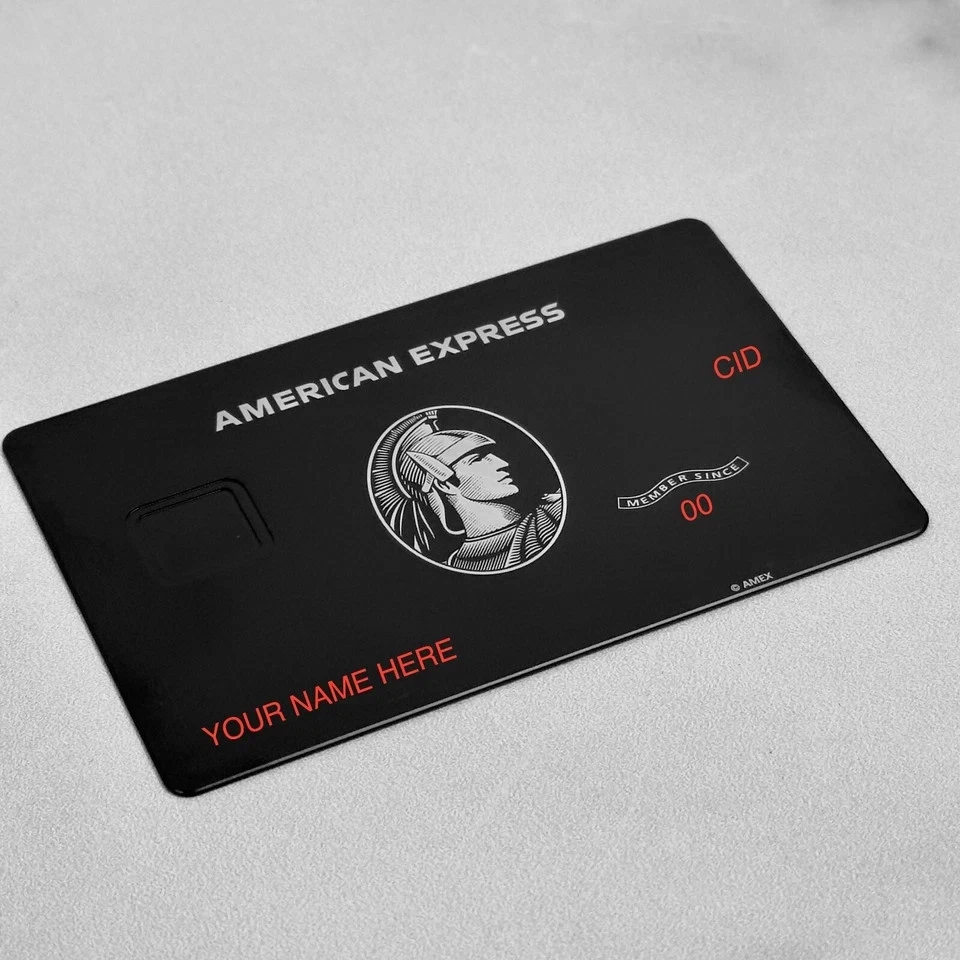 AMX Custom Black Metal Card with Small | Large Chip - 2024 Novelty Design - Image 3 of 4