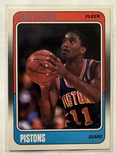 Isiah Thomas 1988-89 Fleer Basketball Card #45 Detroit Pistons Hall of Fame