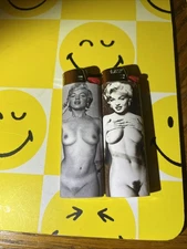 New 2 Bic Lighters Vintage Marilyn Monroe Pin Up Calendar