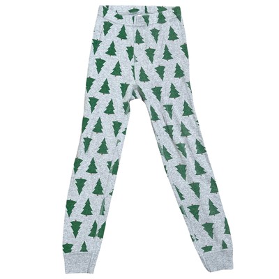 Hanna Andersson Kids Christmas Tree Pajama Pants Size 6-7 Organic Cotton