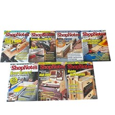 Mixed Lot of 7 ShopNotes Magazine Issues From 2009-2010