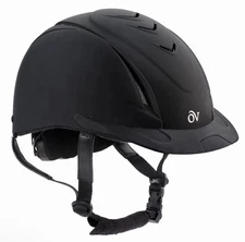 Ovation OV Deluxe Schooler Riding Helmet Equestrian Black M/L ASTM F1163–15