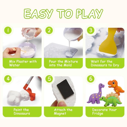 Giochi per Bambini Kit Pittura Dinosauri per Bambini DIY Giocattoli Bambino - Foto 16 di 24