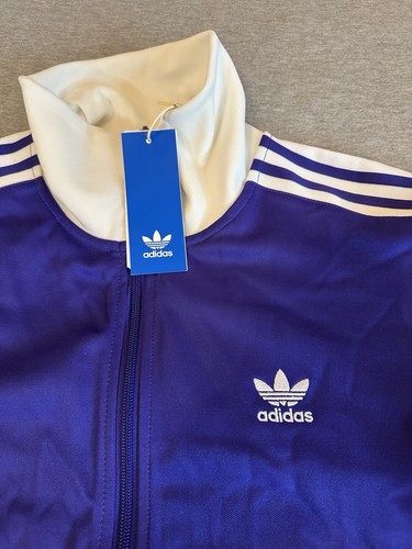 Adidas Originales Beckenbauer Cremallera Completa Púrpura Chaqueta de Pista IP0416 Para Hombres TALLA MEDIANA - Imagen 6 de 8