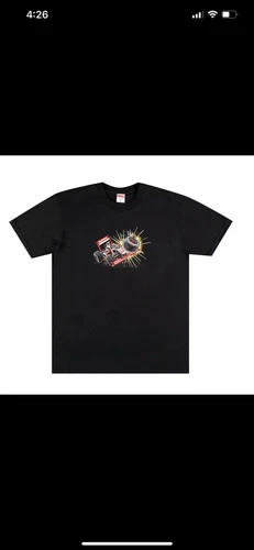 tee shirt crash suprême FW21T50 noir XL