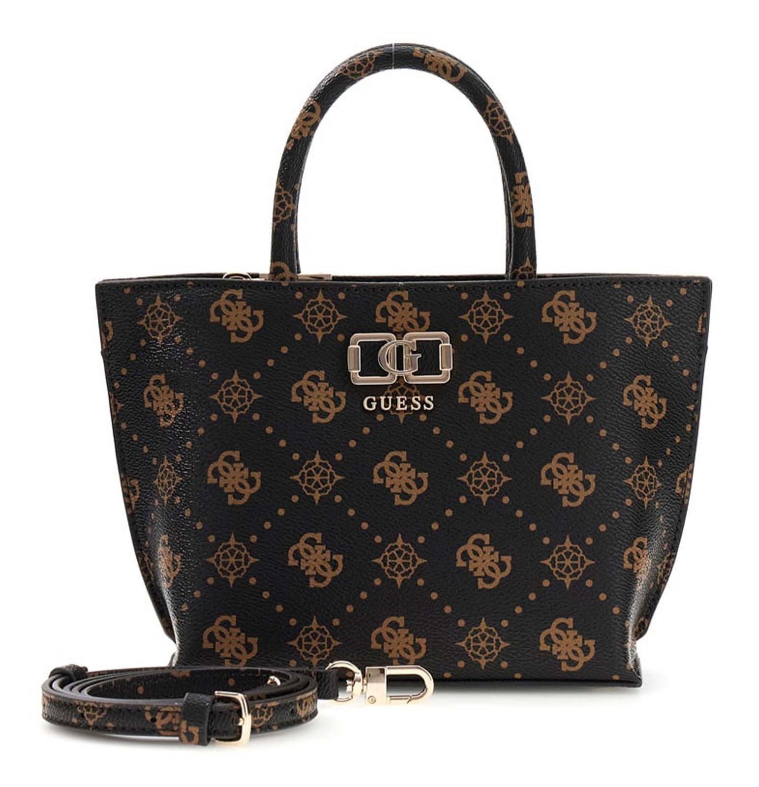GUESS handbag Emelie Logo Mini Tote Espresso Logo
