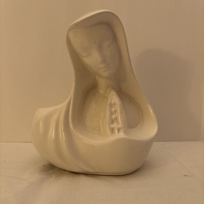 vintage Hull Pottery Virgin Mary planter matte finish MCM 417- USA         Z24