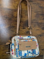 MultiSac Zippy Triple Compartment Crossbody Bag Pretty Patch/Hazelnut