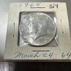 1964 Kennedy Half Dollar 50C 90% Silver Business Strike Philadelphia in Flip
