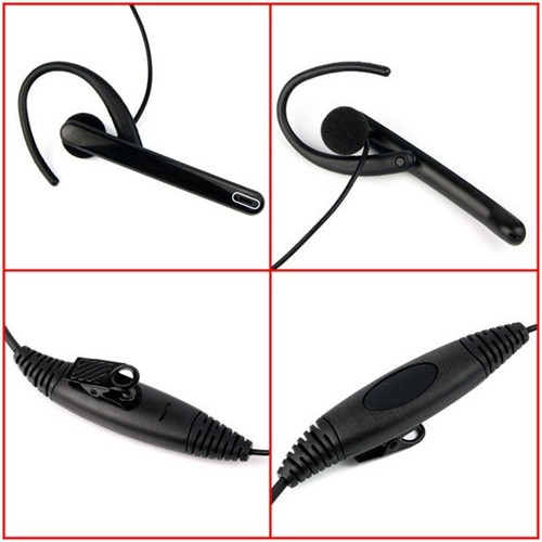 Mic Headset For KPG KPG27D KPG29D Communication 1pc 2-Pin Earpiece Bar - Zdjęcie 8 z 13