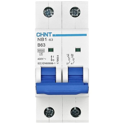 Chint 179649 NB1-63 2P B32 6kA DB Leitungsschutzschalter 2polig 32 A 240 V, 415