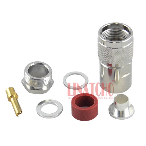 Cable coaxial Twist On RF RG8 RG213 214 LMR400 UHF M macho conector de latón PL259 - Imagen 5 de 10