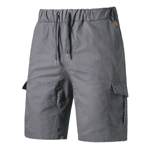 Mens Classic Cargo Shorts Elastic Waist Relaxed Big Pockets Casual Stretch Short - Picture 17 of 18
