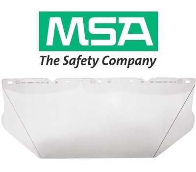 Contoured AF/AS PC 8"x17"x.04" MSA Faceshield V-Gard Visor Clear Contoured AF/AS PC 8"x17"x.04" MSA Faceshield V-Gard Visor Clear
