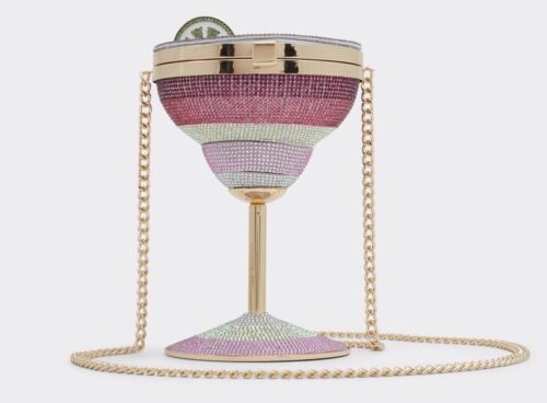 ALDO Margarita Rhinestone Glass Crossbody New