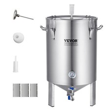 VEVOR 60L Edelstahl Maischekessel Bierbrauanlage Brauen Kessel Set Fermenter