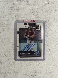 2022 Panini Donruss Optic Rated /150 Dameon Pierce #240 Rookie Auto RC Texans