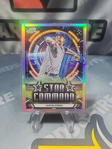 2024 Topps Chrome Cosmic Justin Steele Star Command #SC-21 Cubs - Foto 1 di 2