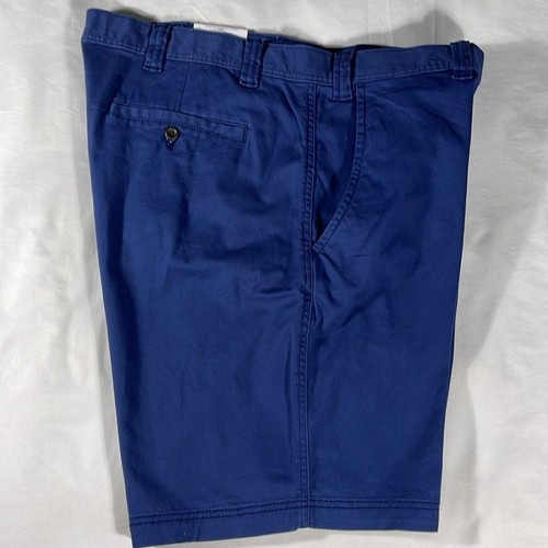 Short chinois homme à front plat bleu 10 pouces entrejambes bleu St. John's Bay - Taille 46 - Photo 10/12