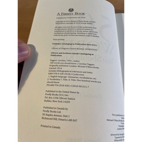 500 Words You Should Know Book by Caroline Taggart - Picture 2 of 2