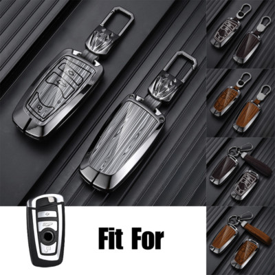 Aluminum Alloy Leather Car Key Case Cover For BMW F10 F15 X3 X4 X5 3 4 5 6 7 M5