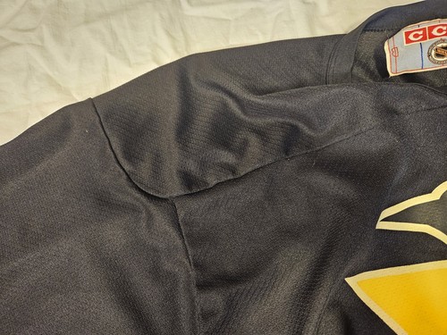 Maglia grafica vintage anni 90 MARIO LEMIEUX Pittsburgh Penguins CCM TG XL EX COND - Foto 6 di 13