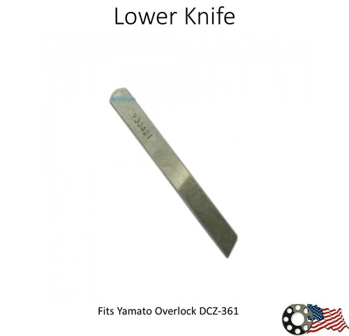 Cuchillo inferior 2X máquina de overlock Yamato DCZ-361 - Imagen 2 de 2