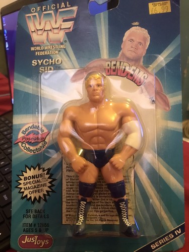 WWF/WWE Just Toys Bend-Ems Sycho Sid Figure...