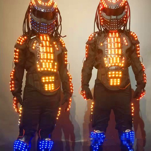 The Predator Colorful LED Glowing Armor Set Cosplay Costume Halloween Party Prop - Picture 5 of 7