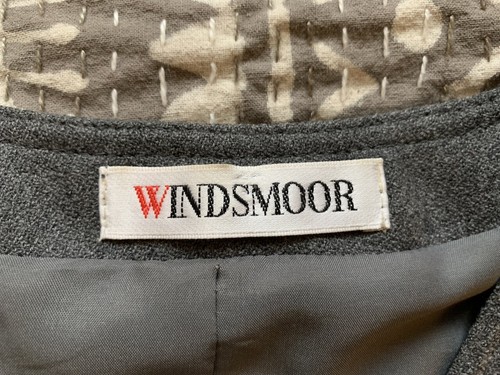 WINDSMOOR Grey Wool Crepe Waistcoat, Mother of Pearl Buttons, UK 12 - Picture 9 of 12