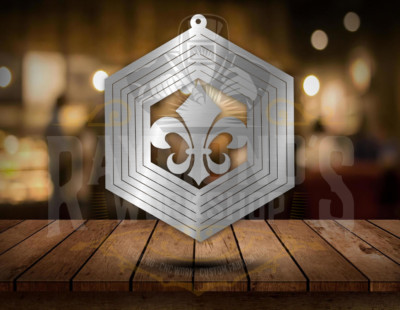 Fleur-de-lis Wind Spinner