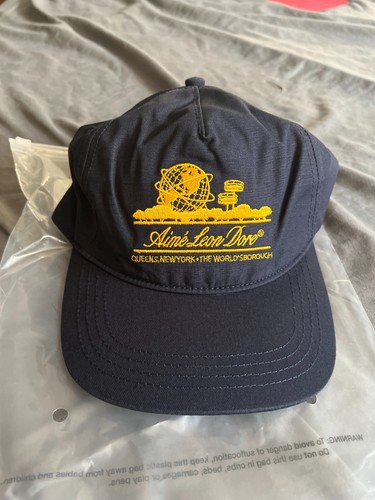 NUEVO AIME LEON DORE Unisphere SnapBack gorra en azul marino - Imagen 1 de 4