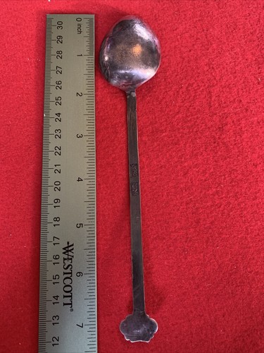 Antico cucchiaio da esportazione cinese in argento sterling Luen Wo Shanghai - Foto 7 di 12