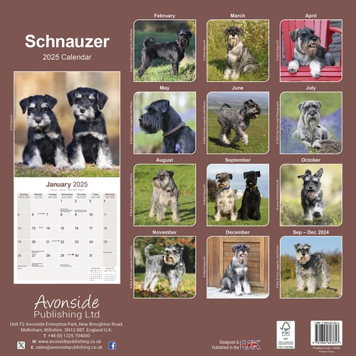 Calendrier 2025 - SCHNAUZER - Picture 2 of 2