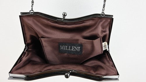 Vintage Milleni beaded satin purse in dusty pink with chain crossbody strap - Picture 13 of 13