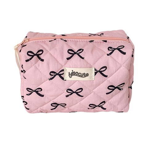 Large Capacity Bow Cosmetic Bag Portable Washing Bag Makeup Organizer Bag T F8Q2 - Bild 3 von 24