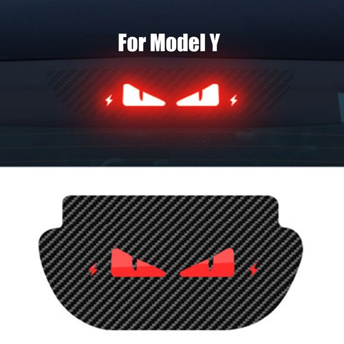 Placa de proyección de luz de freno de montaje alto emblema de calcomanía de PVC para Tesla Modelo 3 Y - Imagen 6 de 15