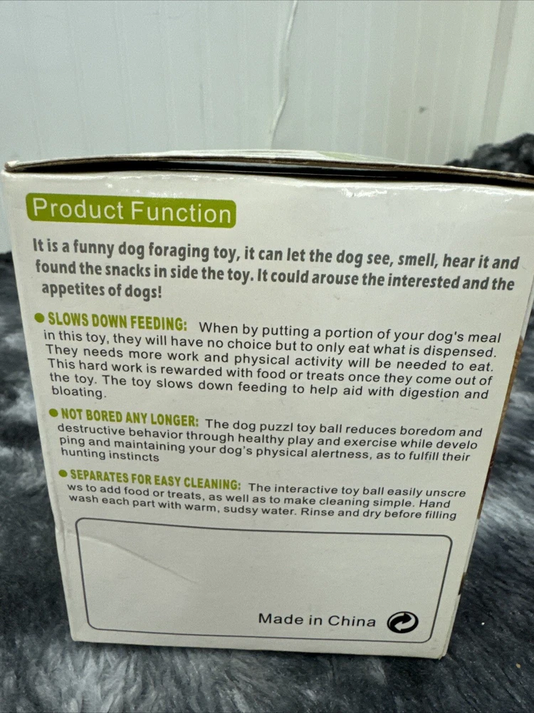 Tumbler Pet Toy, Automatic Pet Slow Feeder Treat Ball, Cat or Dog Toy