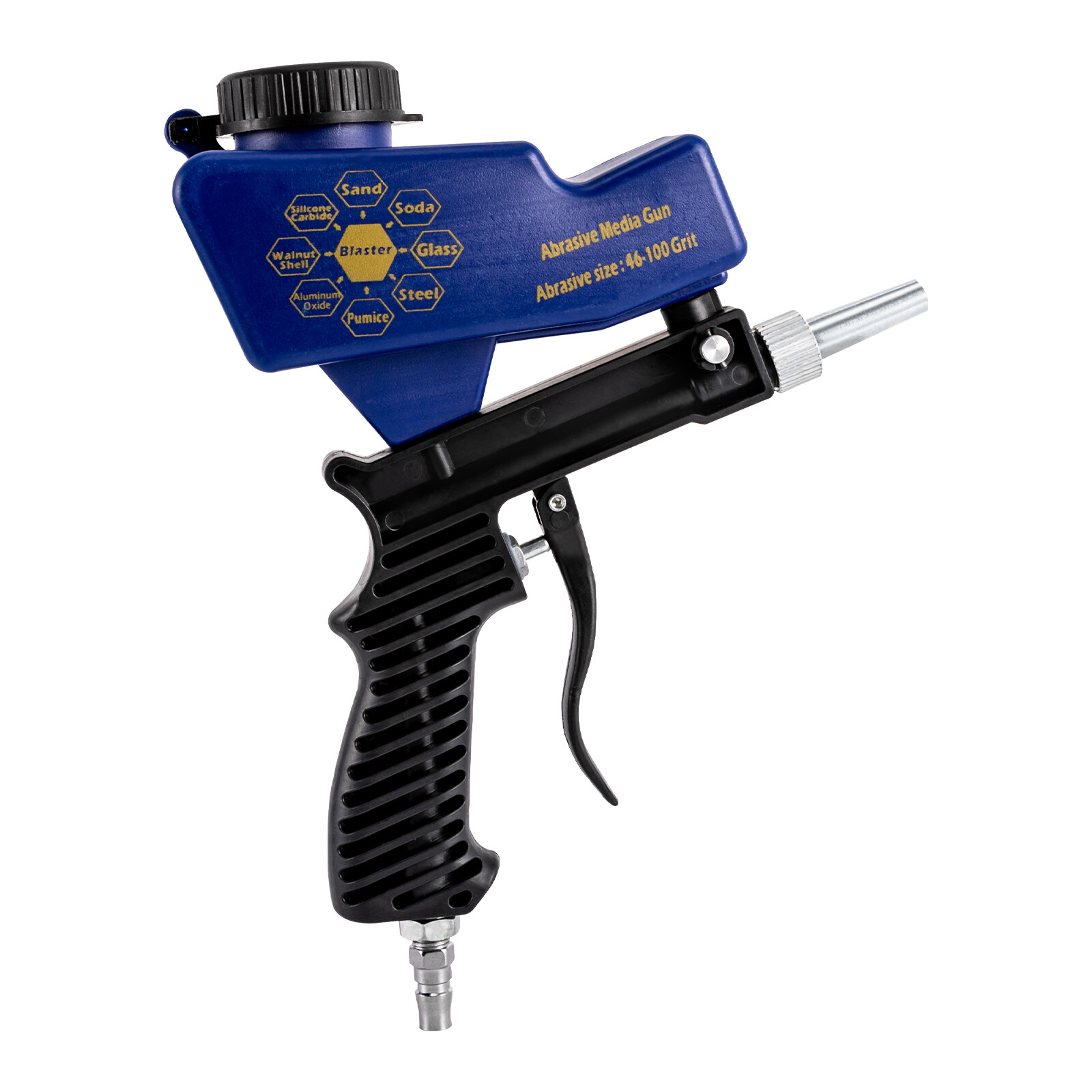 90PSI Sandstrahlpistole Sandblaster Sandstrahlgerät Hand-Druckluftdüsenspitze