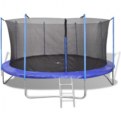 Garten Trampolin Komplettset +Sicherheitsnetz Leiter Regenschutz mehrere Auswahl - Bild 2 von 28