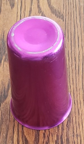 A Vintage Sunburst Purple Bascal Aluminum Cups Italy 1950’s MCM - Picture 5 of 6