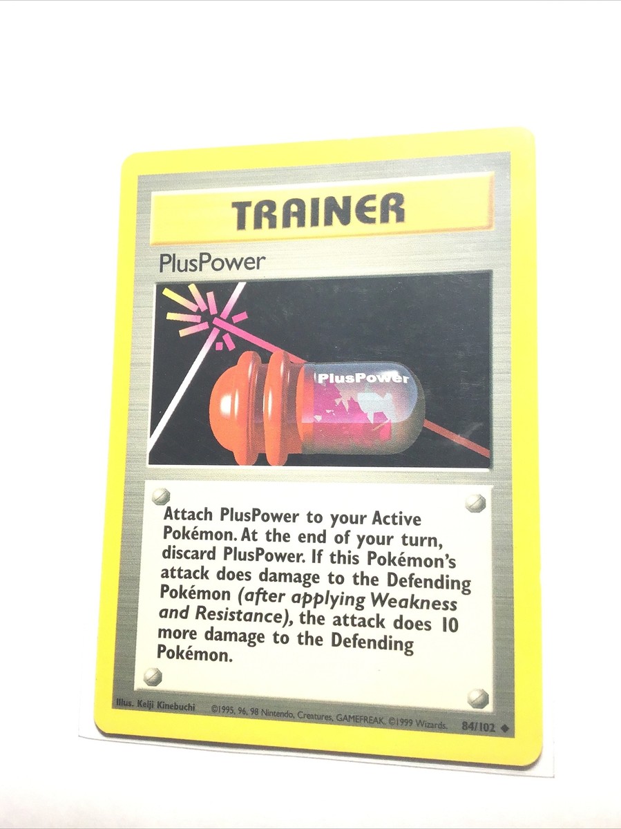 plus power pokemon card PLUSPOWER - 84/102 - Base Set - Pokemon Card