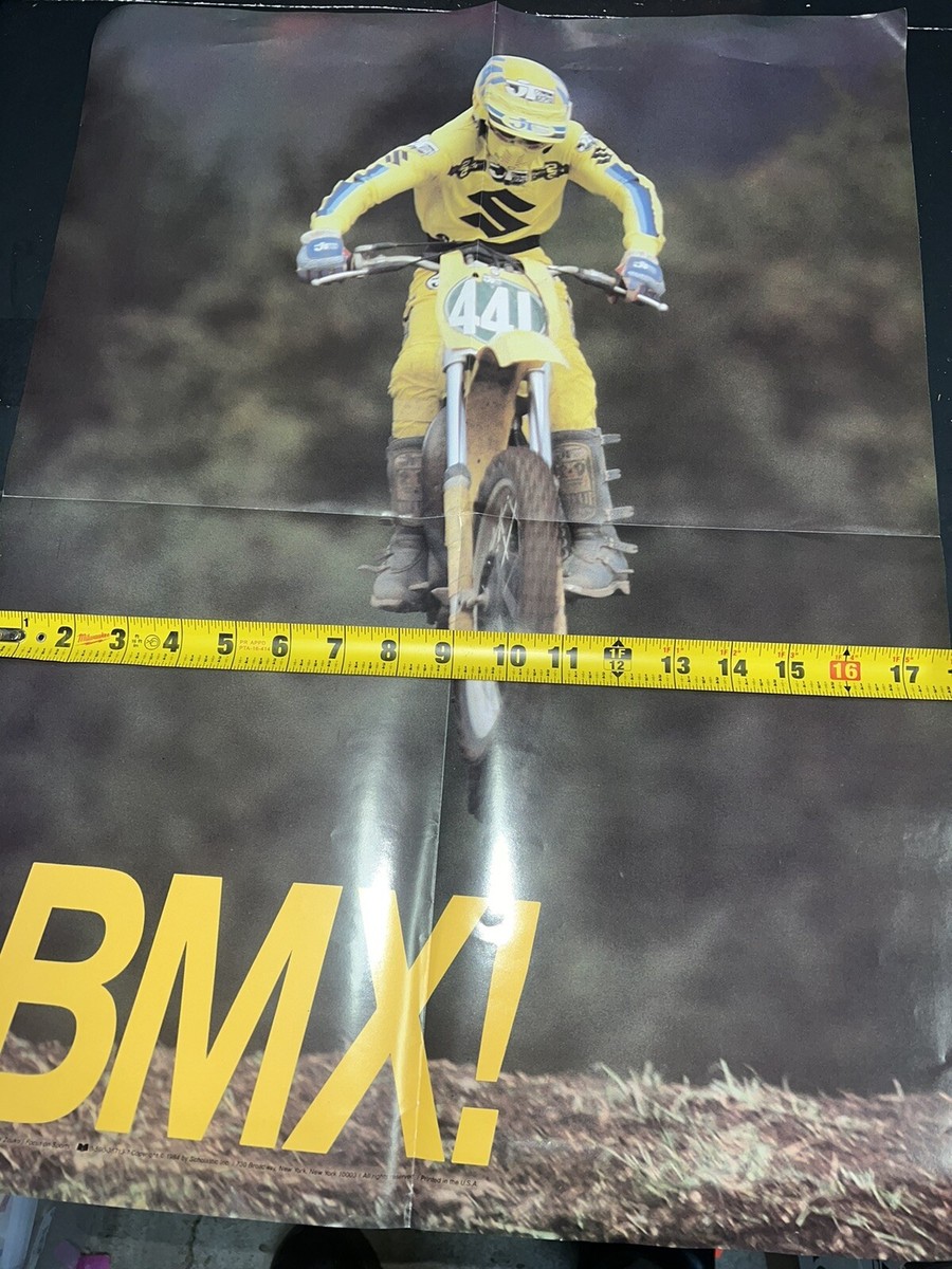Scholastic BMX A Mini Poster Book 1984 And Poster NOS SUZUKI