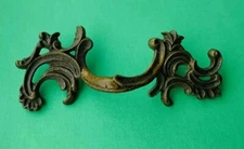 Antique Hardware Ornate Drawer Pull Brass French Provincial 2.25”Centers
