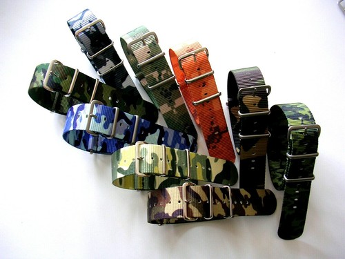 NATO G10 CAMO Ballistic nylon Military strap MoD Spec stitch watch band USA ship - Picture 6 of 16