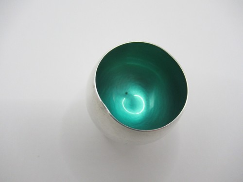 8 Gorham Sterling Footed Cups Enamel Insides After Dinner Drinks 925 - Picture 3 of 21
