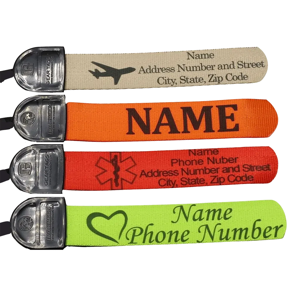 Custom bag sale tags