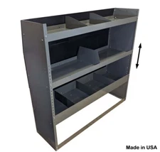 Van Shelving with Extra Deep Bottom Tray for Full Size Ford, GMC, Chevy, Nissan
