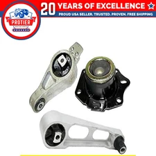 Fits 2003-2009 Chrysler PT Cruiser 2.4L Turbocharged Motor Mount Set 3pcs