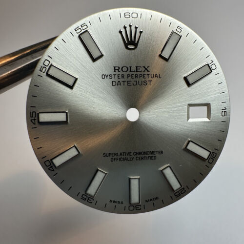 Rolex Datejust Silver 41mm Cadran 116334 116300 Cadran - Photo 1 sur 3